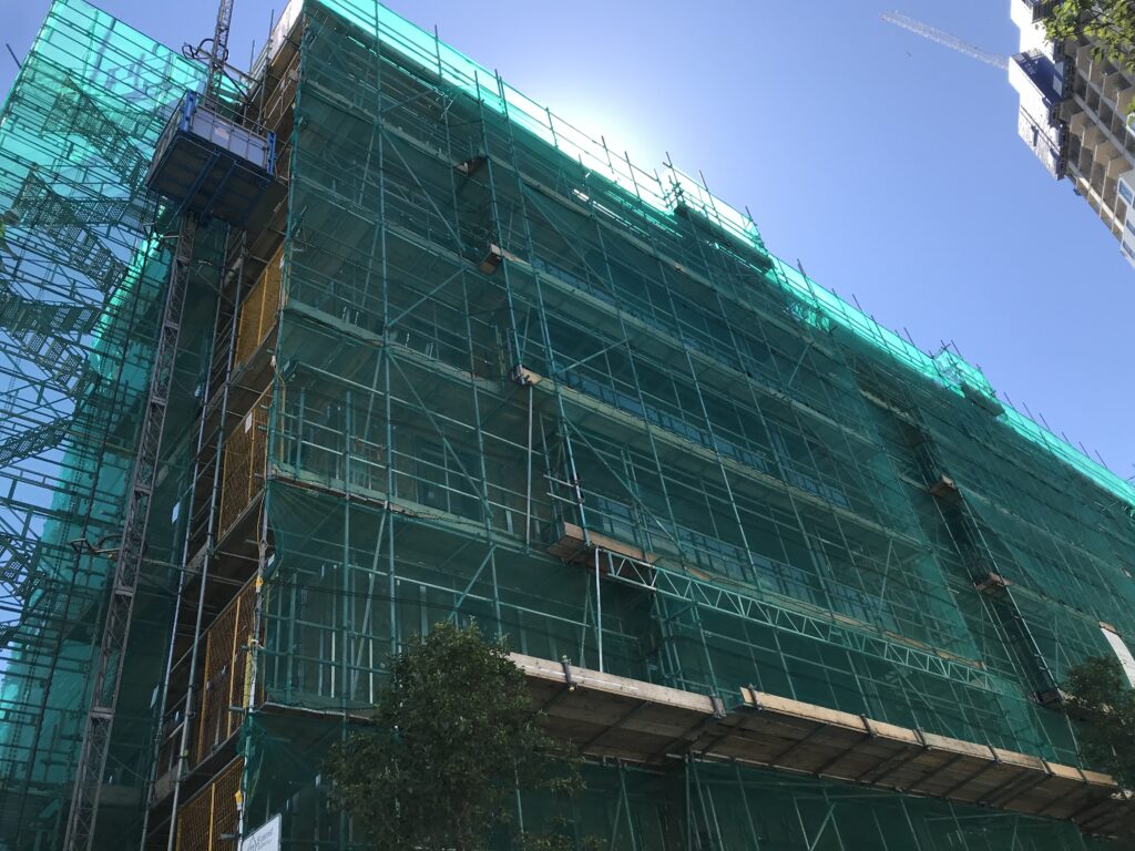 Hale Village Albemarle Court Exterior Scaffolding